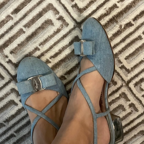 Ferragamo denim flat - Picture 2 of 4